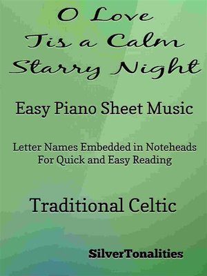 cover image of O Love Tis a Calm Starry Night Easy Piano Sheet Music